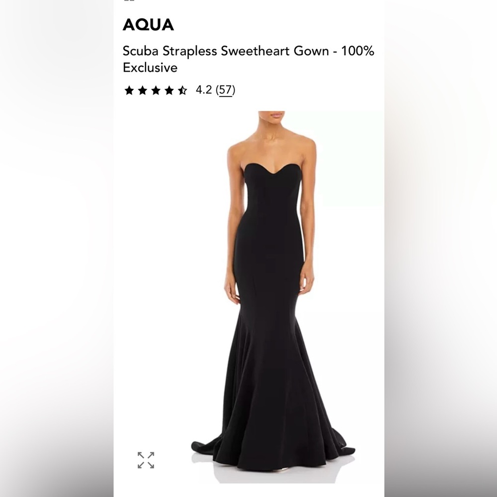 AQUA FORMAL SCUBA DRESS